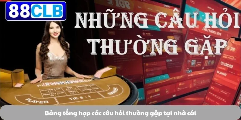 Câu Hỏi Thường Gặp 2 Bảng tổng hợp các câu hỏi thường gặp tại nhà cái