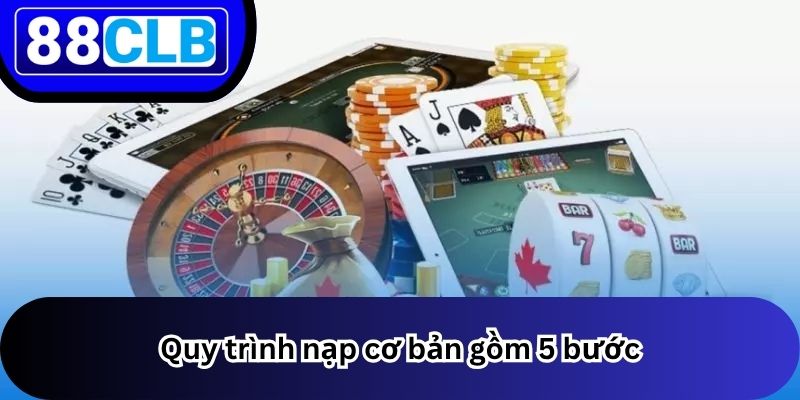 Nạp Tiền 2 Quy trình nạp cơ bản gồm 5 bước