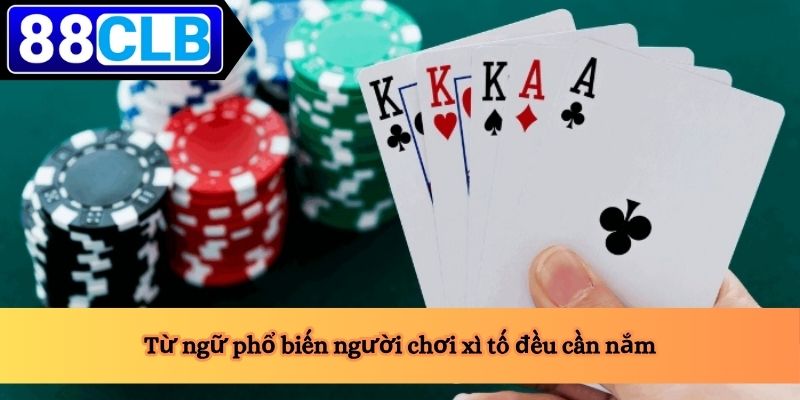 Cách Chơi Liêng 4 Từ ngữ phổ biến người chơi xì tố đều cần nắm